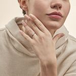 Bague Nusa Or Blanc Diamant - Bagues avec pierre Femme | Histoire d&rsquo;Or