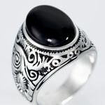 Chevaliere Zayn Acier Inoxydable Blanc Verre - Bagues solitaires Homme | Histoire d&rsquo;Or