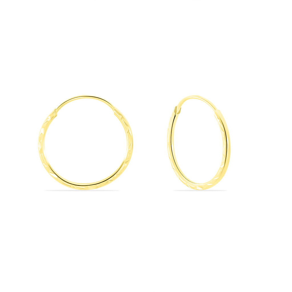 Cr&eacute;oles Valerina Or Jaune - Boucles d'oreilles cr&eacute;oles Famille | Histoire d&rsquo;Or