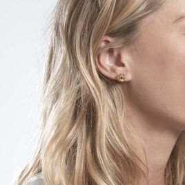 Boucles D'oreilles Puces Or Jaune Gauderique - Clous d'oreilles Femme | Histoire d’Or