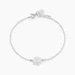 Bracelet Maylie Argent Blanc - Bracelets Femme | Histoire d&rsquo;Or