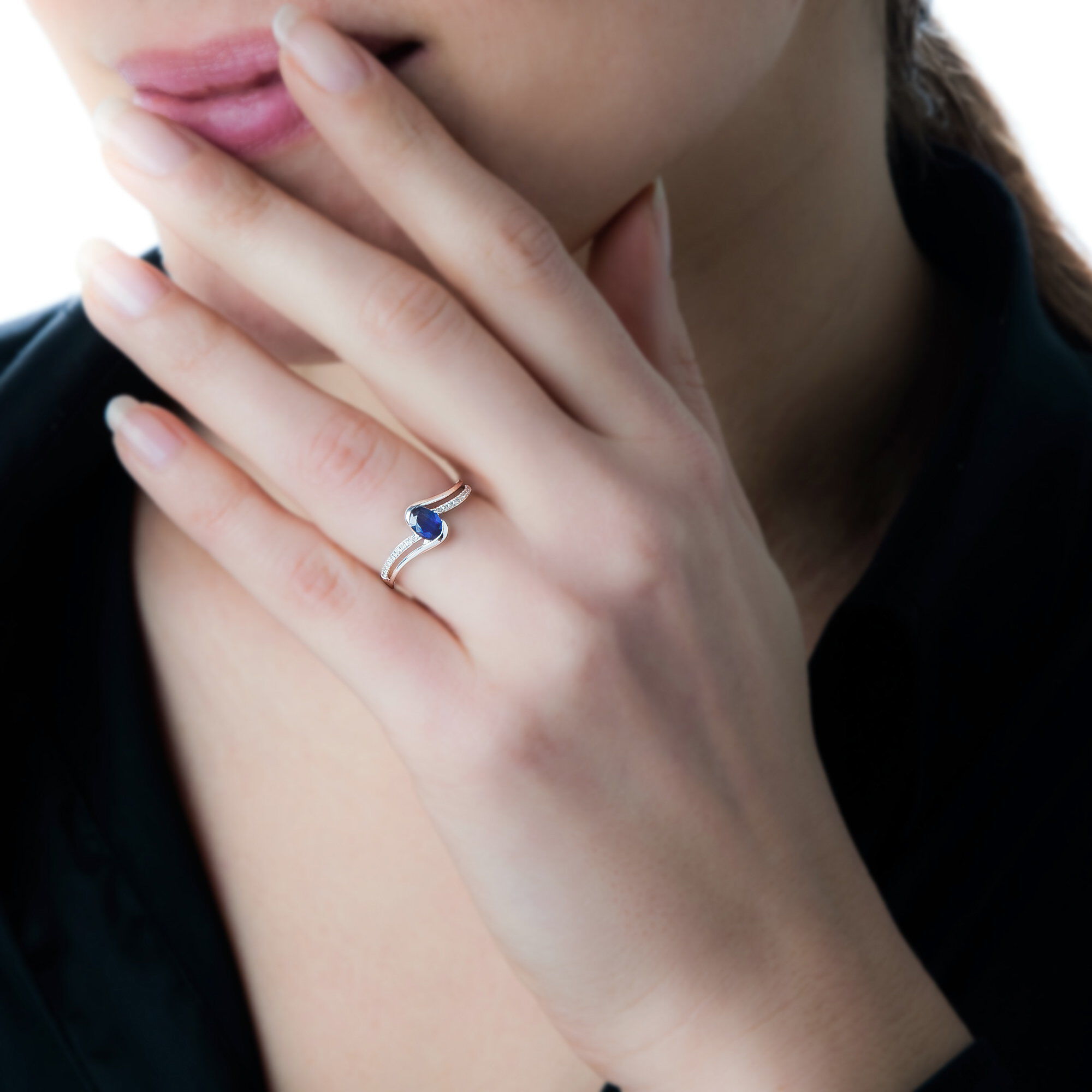 Bague sales fine saphir