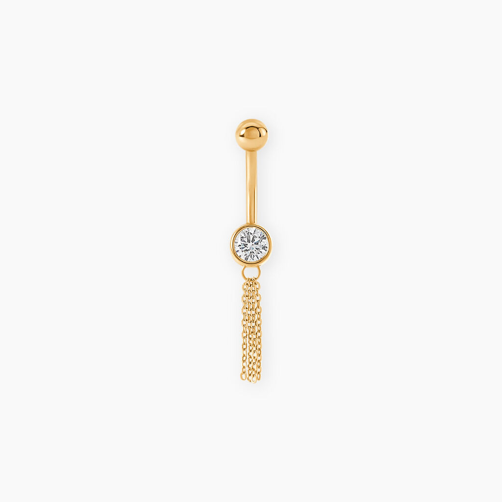 Piercing Rexanne Or Jaune Oxyde De Zirconium - Id&eacute;es cadeaux Femme | Histoire d&rsquo;Or
