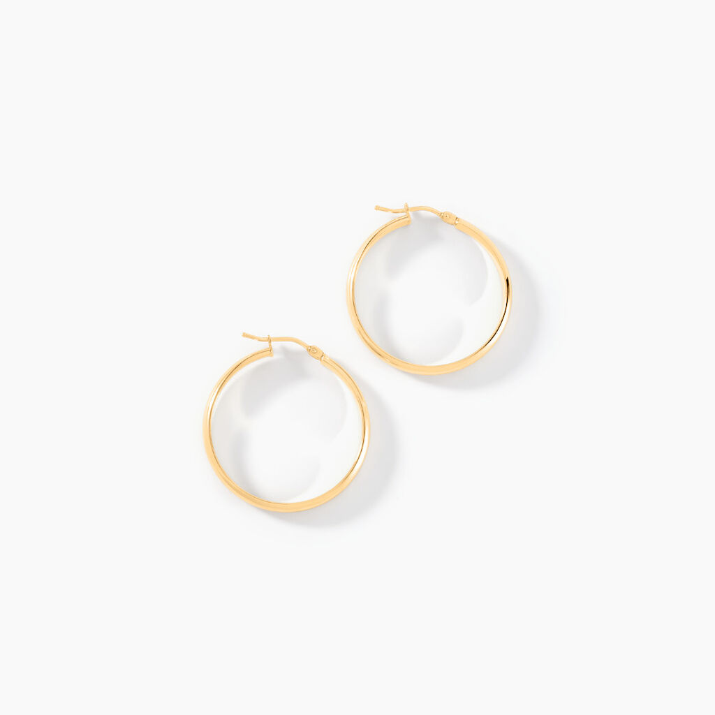Créoles Shalana Or Jaune - Boucles d'oreilles créoles Femme | Histoire d’Or