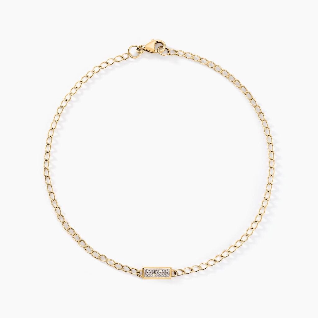 Bracelet Mahe Or Jaune Diamant - Bracelets Femme | Histoire d&rsquo;Or
