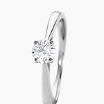 Bague Solitaire Aphrodite Or Blanc Diamant - Bagues solitaires Femme | Histoire d&rsquo;Or