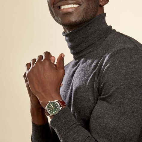 Montre Seiko Classique Vert Foncé - Montres Homme | Histoire d’Or
