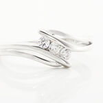 Bague Cascade Argent Blanc Oxyde De Zirconium - Bijoux Femme | Histoire d&rsquo;Or