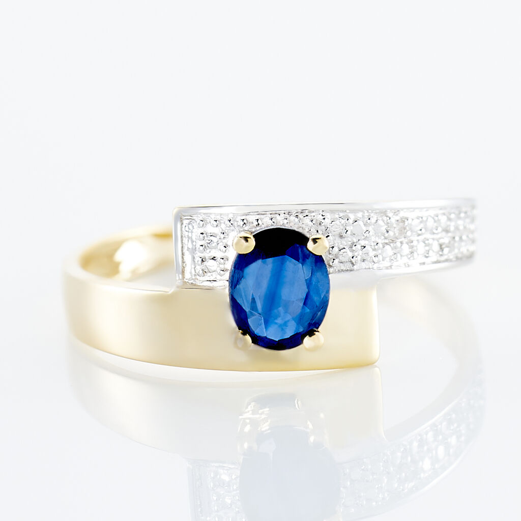 Bague Taila Or Jaune Saphir - Bagues solitaires Femme | Histoire d’Or
