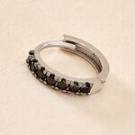 Cr&eacute;ole Unitaire Vito Or Blanc Oxyde De Zirconium - Piercings d'oreilles Homme | Histoire d&rsquo;Or