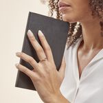 Bague Sculptural Or Blanc Diamant - Bagues avec pierre Femme | Histoire d&rsquo;Or