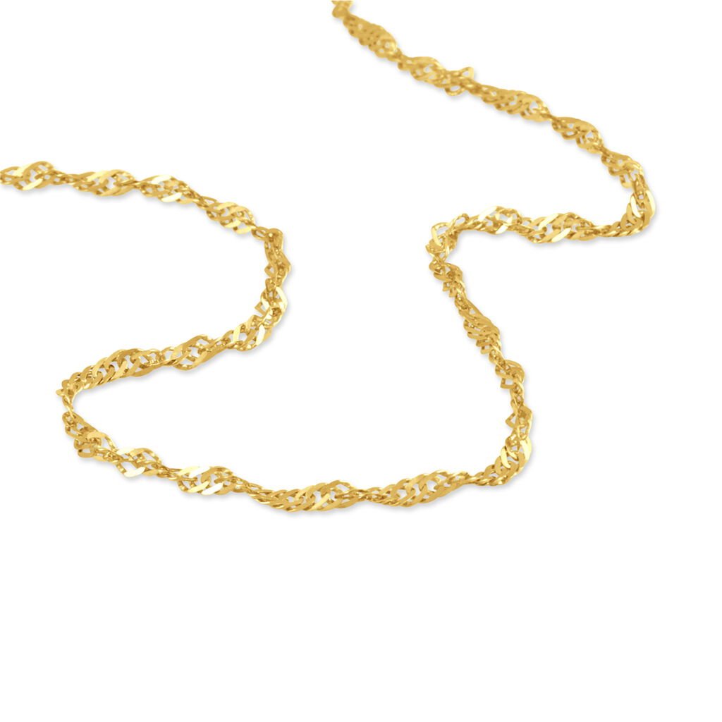 Cha&icirc;ne Imanie Maille Singapour Or Jaune - Chaines Femme | Histoire d&rsquo;Or