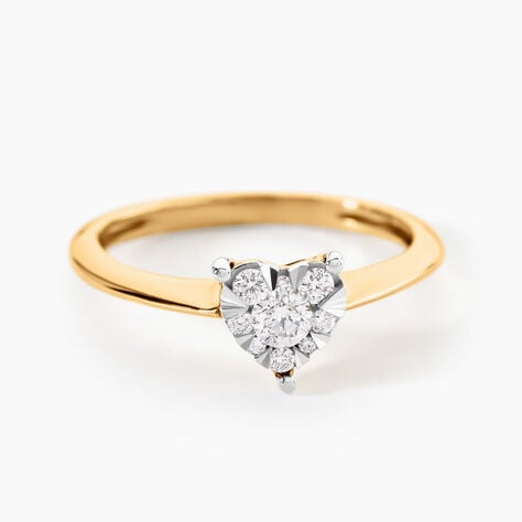 Bague Shalaine Or Jaune Diamant - Bagues avec pierre Femme | Histoire d&rsquo;Or