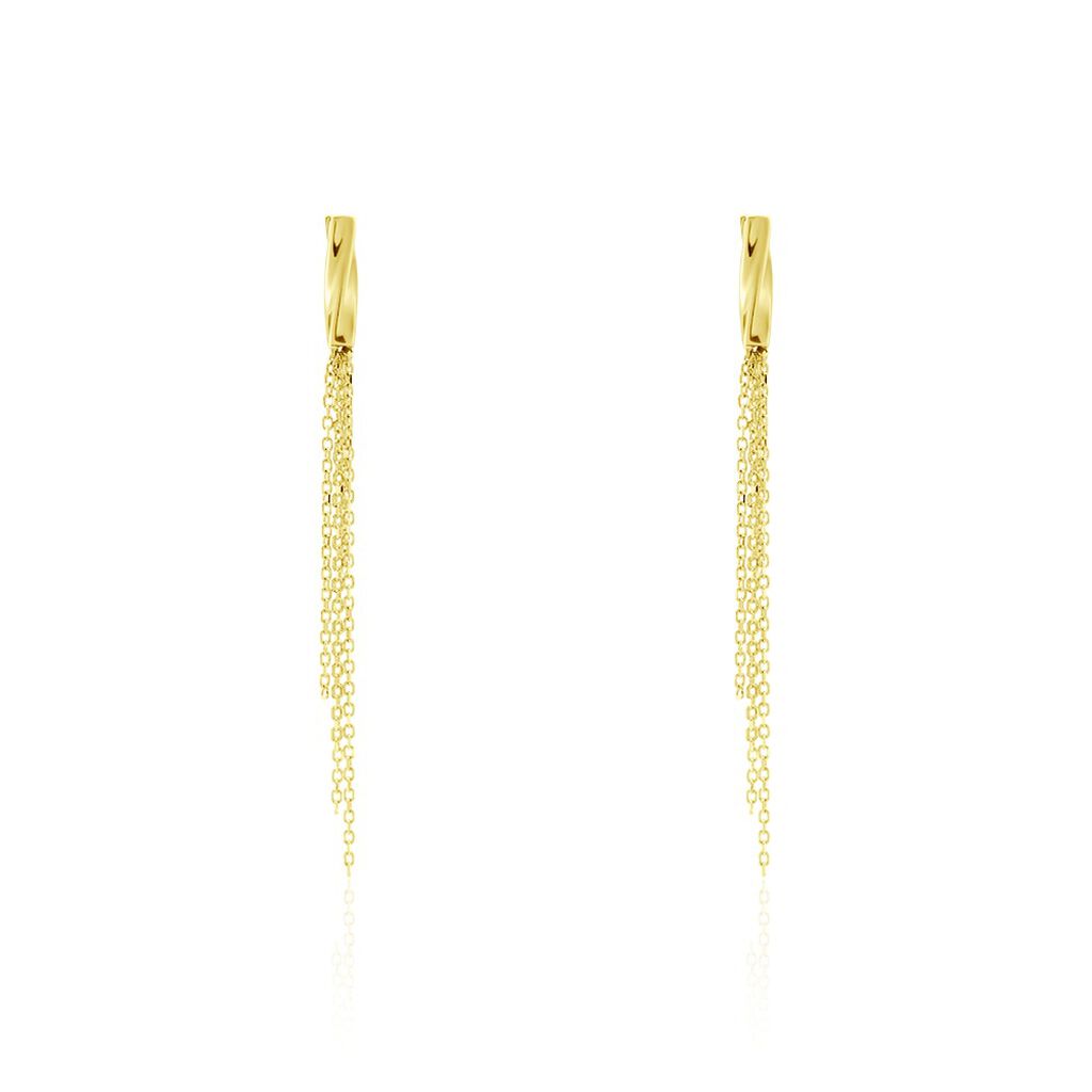 Boucles D'oreilles Pendantes Armoise Or Jaune - Boucles d'oreilles pendantes Femme | Histoire d’Or