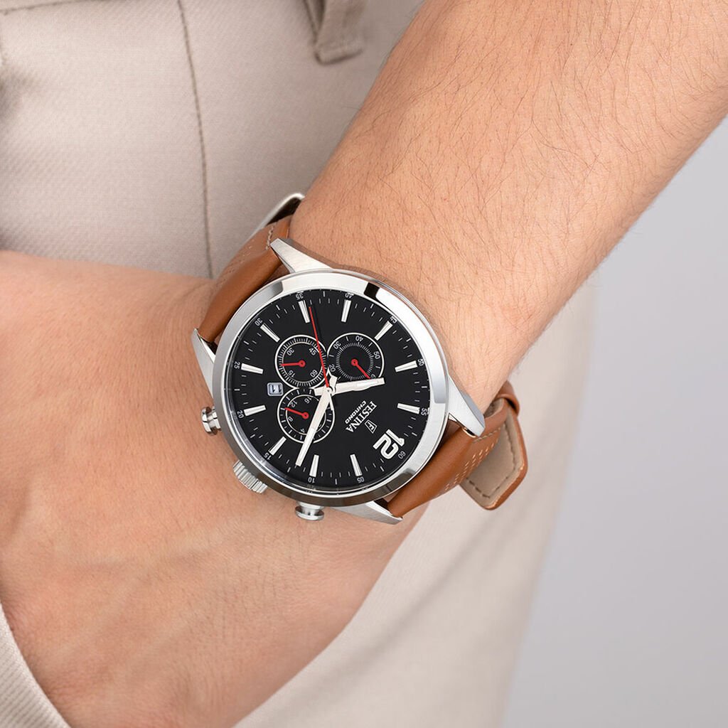 Montre Festina Timeless Chrono 44 Noir - Nouveautés Homme | Histoire d’Or