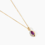 Collier Dalil Or Jaune Amethyste Oxyde - Colliers Femme | Histoire d&rsquo;Or