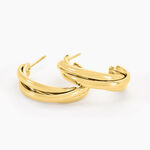 Cr&eacute;oles Myriane Acier Dor&eacute; - Boucles d'oreilles cr&eacute;oles Femme | Histoire d&rsquo;Or