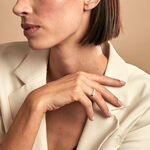 Bague The Crown Or Blanc Oxyde De Zirconium - Bagues avec pierre Femme | Histoire d&rsquo;Or