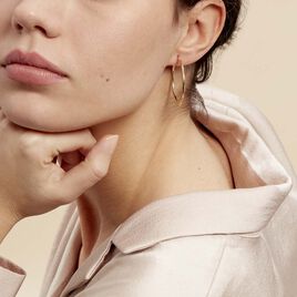 Créoles Verania Or Jaune - Boucles d'oreilles créoles Femme | Histoire d’Or