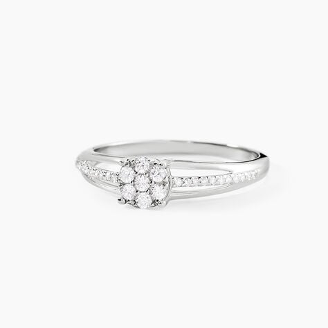 Bague Or Blanc Katherina Diamants - Bagues avec pierre Femme | Histoire d’Or