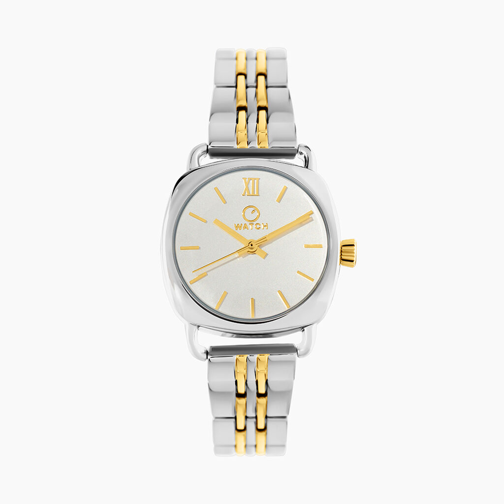 Montre O Watch Geometric Blanc - Montres Femme | Histoire d’Or
