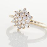 Bague Plaqu&eacute; Or Sadoth Oxyde De Zirconium - Bagues solitaires Femme | Histoire d&rsquo;Or