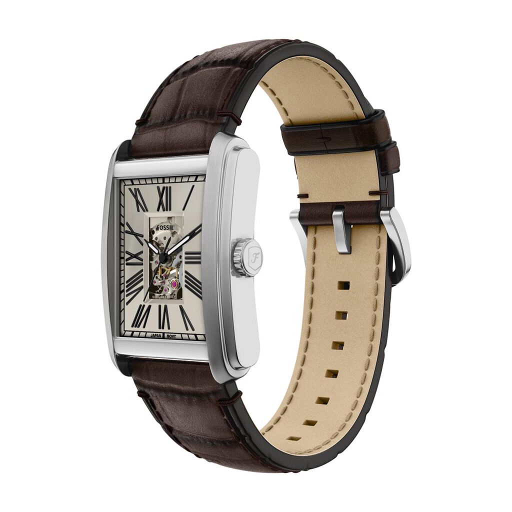 Montre Fossil Carraway Automatic Beige - Montres Homme | Histoire d’Or