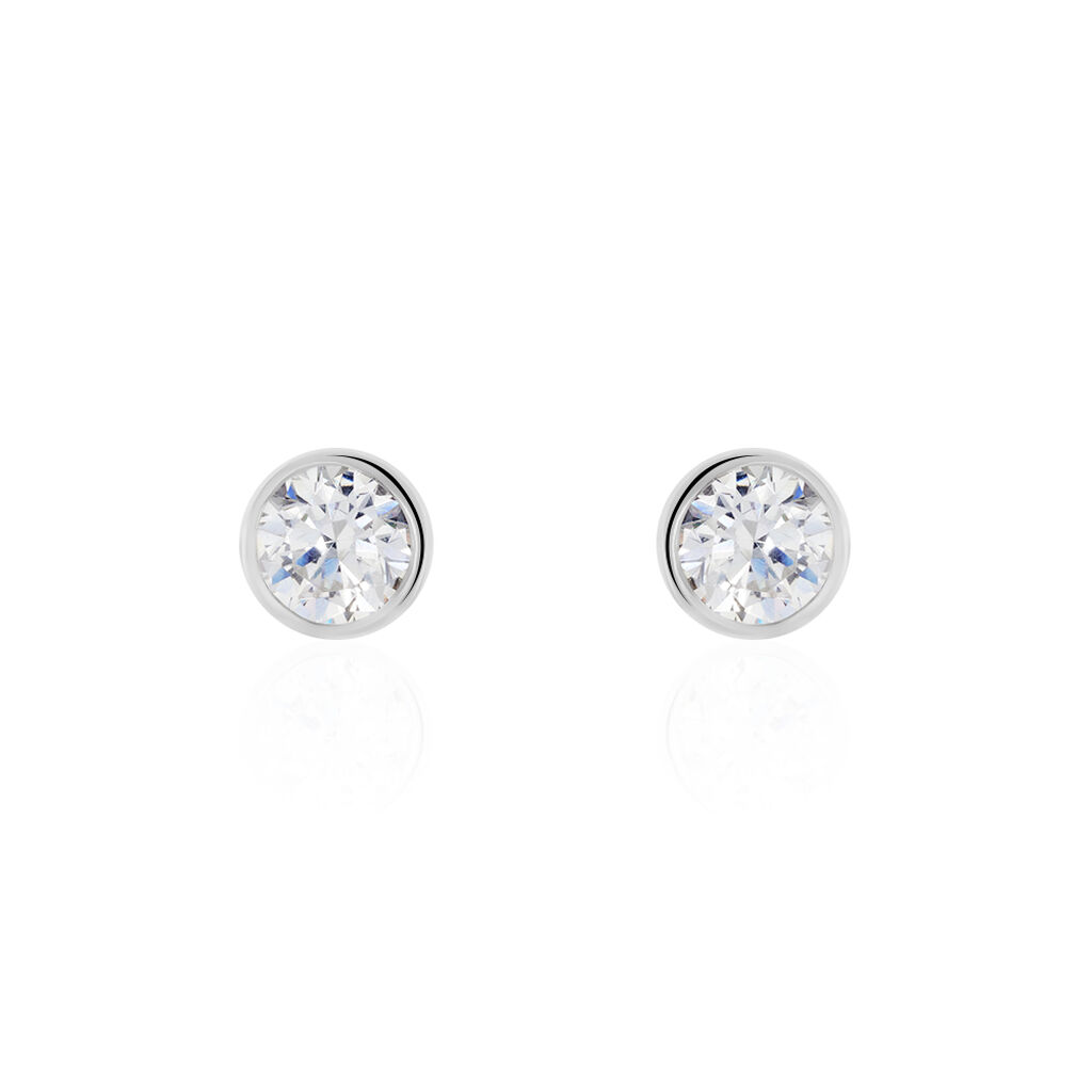 Boucles D'oreilles Pendantes Abha Argent Blanc Oxyde De Zirconium - Boucles d'oreilles fantaisie Femme | Histoire d’Or