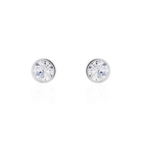 Boucles D'oreilles Pendantes Abha Argent Blanc Oxyde De Zirconium - Boucles d'oreilles fantaisie Femme | Histoire d’Or