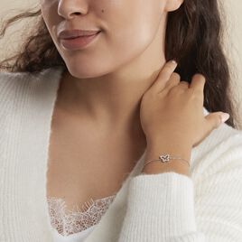 Bracelet Gladys Argent Blanc Oxyde De Zirconium - Bracelets fantaisie Femme | Histoire d’Or