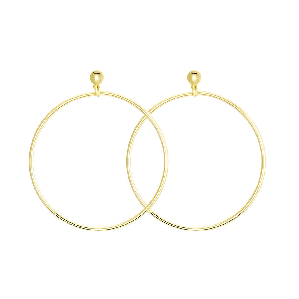Cr&eacute;oles Tia Geometrique Or Jaune - Boucles d'oreilles cr&eacute;oles Femme | Histoire d&rsquo;Or