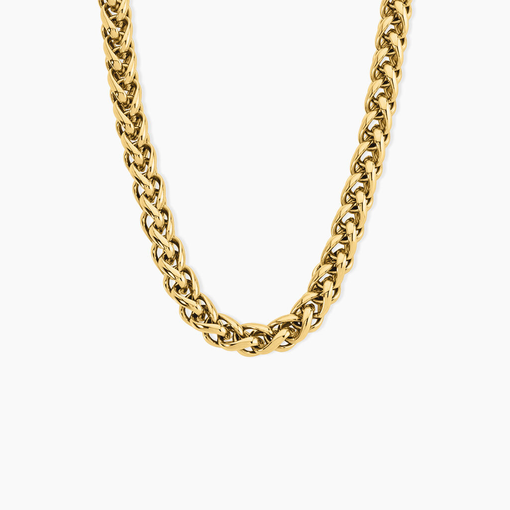 Collier Manolia Acier Jaune - Bijoux sans pierre Femme | Histoire d&rsquo;Or