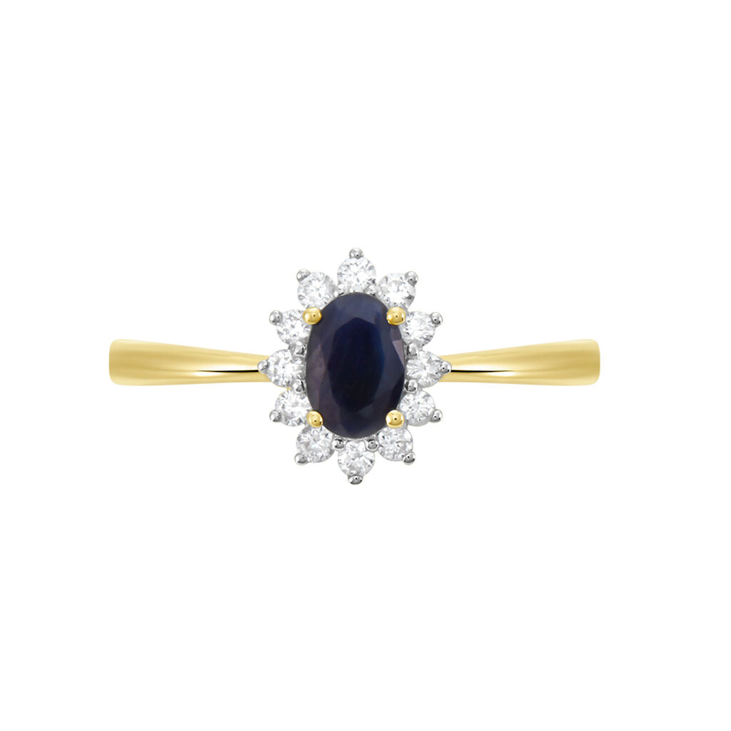 Bague Or Jaune Vladimir Saphir - Bagues solitaires Femme | Histoire d’Or