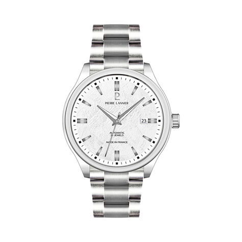 Montre Pierre Lannier Lannier Velin Argent&eacute; - Montres Homme | Histoire d&rsquo;Or