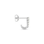 Boucle D'oreille Unitaire Minty Argent Blanc Oxyde De Zirconium - Piercings d'oreilles Femme | Histoire d&rsquo;Or