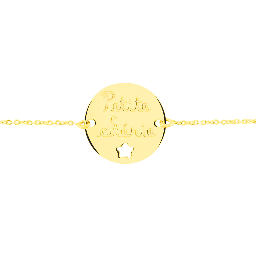Bracelet Benedicte Message Or Jaune - Bracelets Naissance Enfant | Histoire d’Or