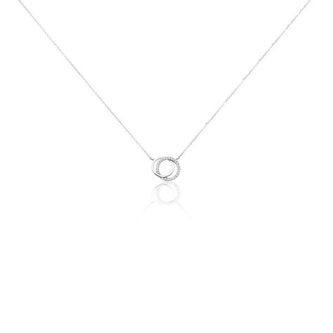 Collier Or Blanc Tresha Diamants - Colliers Femme | Histoire d’Or