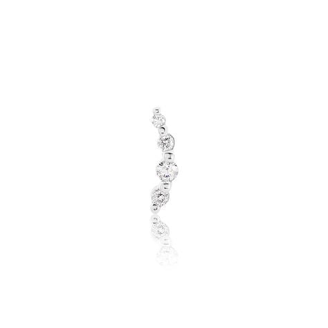 Piercing D'oreille Unitaire Acadia Argent Blanc Oxyde De Zirconium - Boucles d'oreilles fantaisie Femme | Histoire d’Or