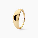 Bague Omega Argent Dor&eacute; A L'Or 750/1000 - Bijoux sans pierre Femme | Histoire d&rsquo;Or