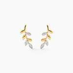 Boucles D'oreilles Puces Palmiro Or Jaune Diamant - Clous d'oreilles Femme | Histoire d&rsquo;Or