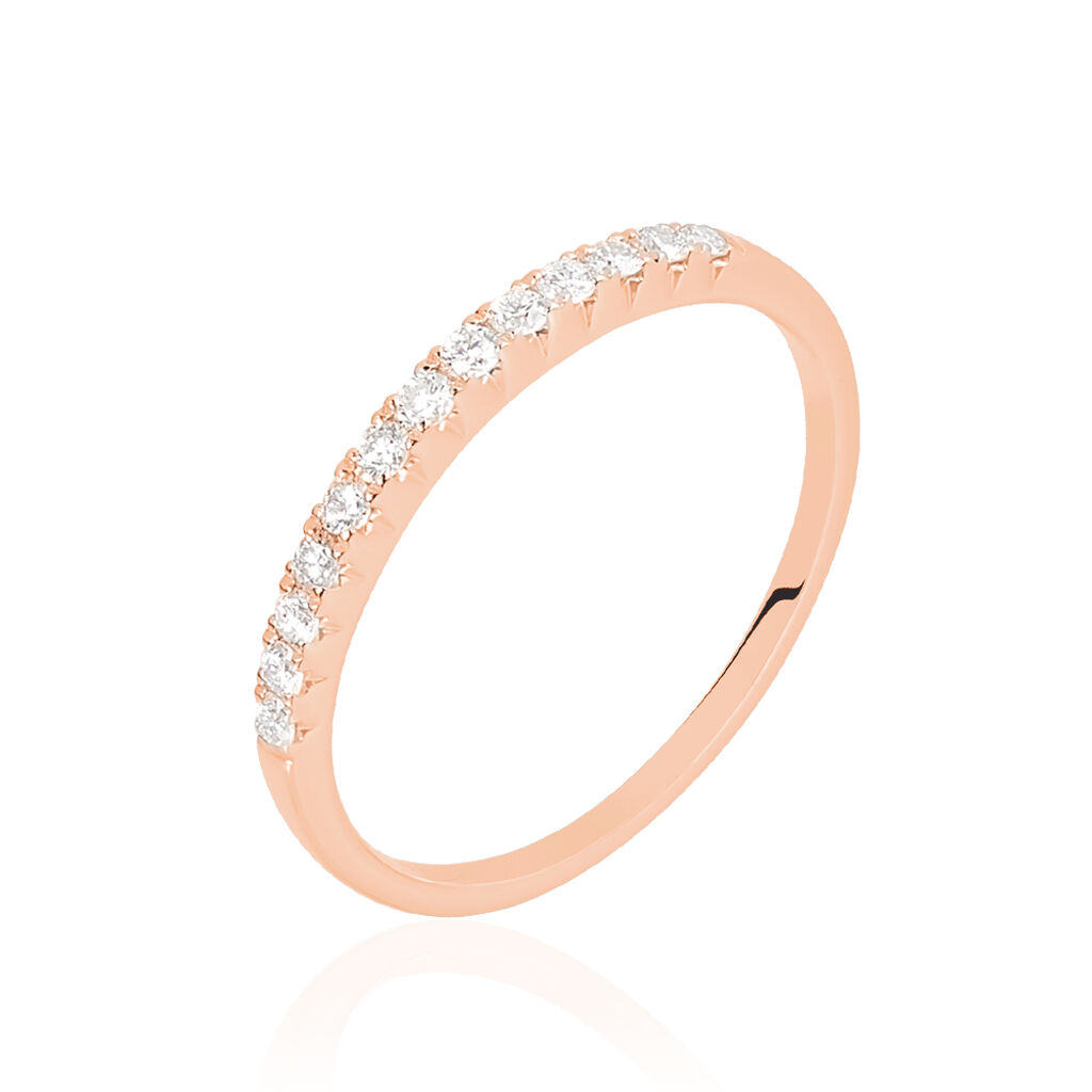 Alliance Pristina Or Rose Diamant - Alliances Femme | Histoire d’Or