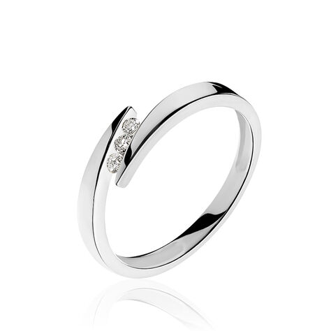 Bague Galya Or Blanc Diamant - Bagues avec pierre Femme | Histoire d&rsquo;Or