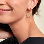 Cr&eacute;oles Tahaa Acier Blanc - Boucles d'oreilles cr&eacute;oles Femme | Histoire d&rsquo;Or