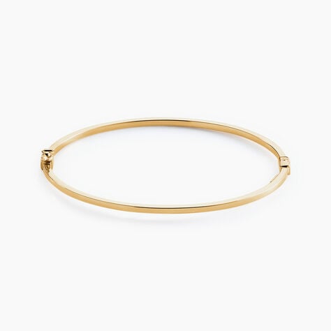 Bracelet Jonc Loise Fil Carre Lisse Or Jaune - Bracelets joncs Femme | Histoire d’Or