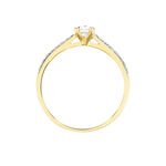 Bague Solitaire Hemera Or Jaune Diamant - Bagues solitaires Femme | Histoire d&rsquo;Or
