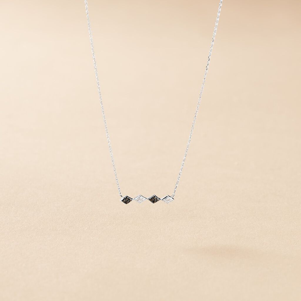 Collier Enid Or Blanc Diamant - Colliers Femme | Histoire d’Or