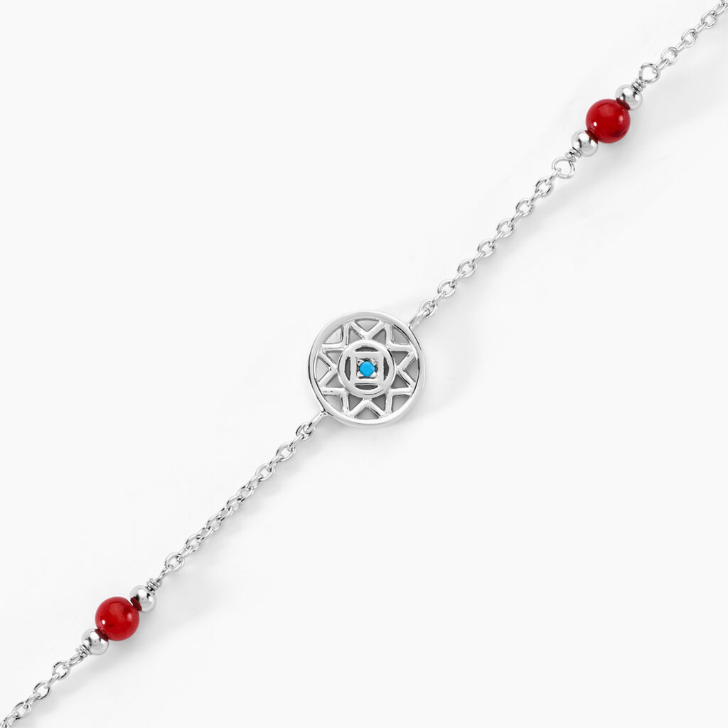 Bracelet Umah Argent Blanc Corail Oxyde De Zirconium - Bracelets Femme | Histoire d&rsquo;Or