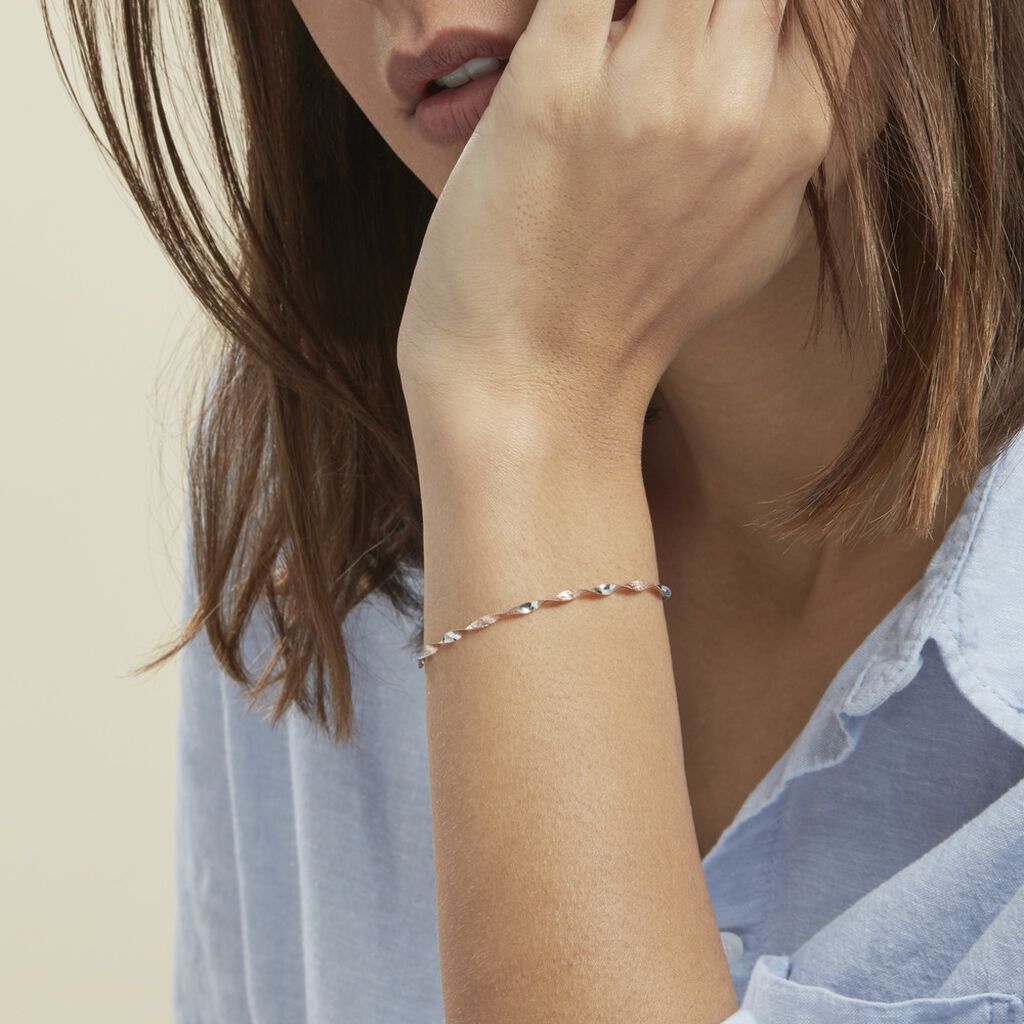 Bracelet Izar Torsadee Or Bicolore - Bracelets Femme | Histoire d’Or