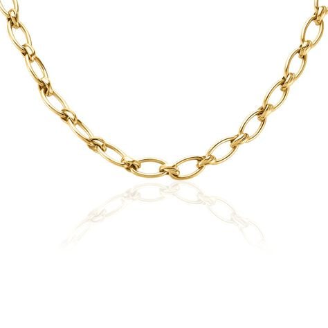 Collier Maille Perry Acier Doré - Chaines Femme | Histoire d’Or