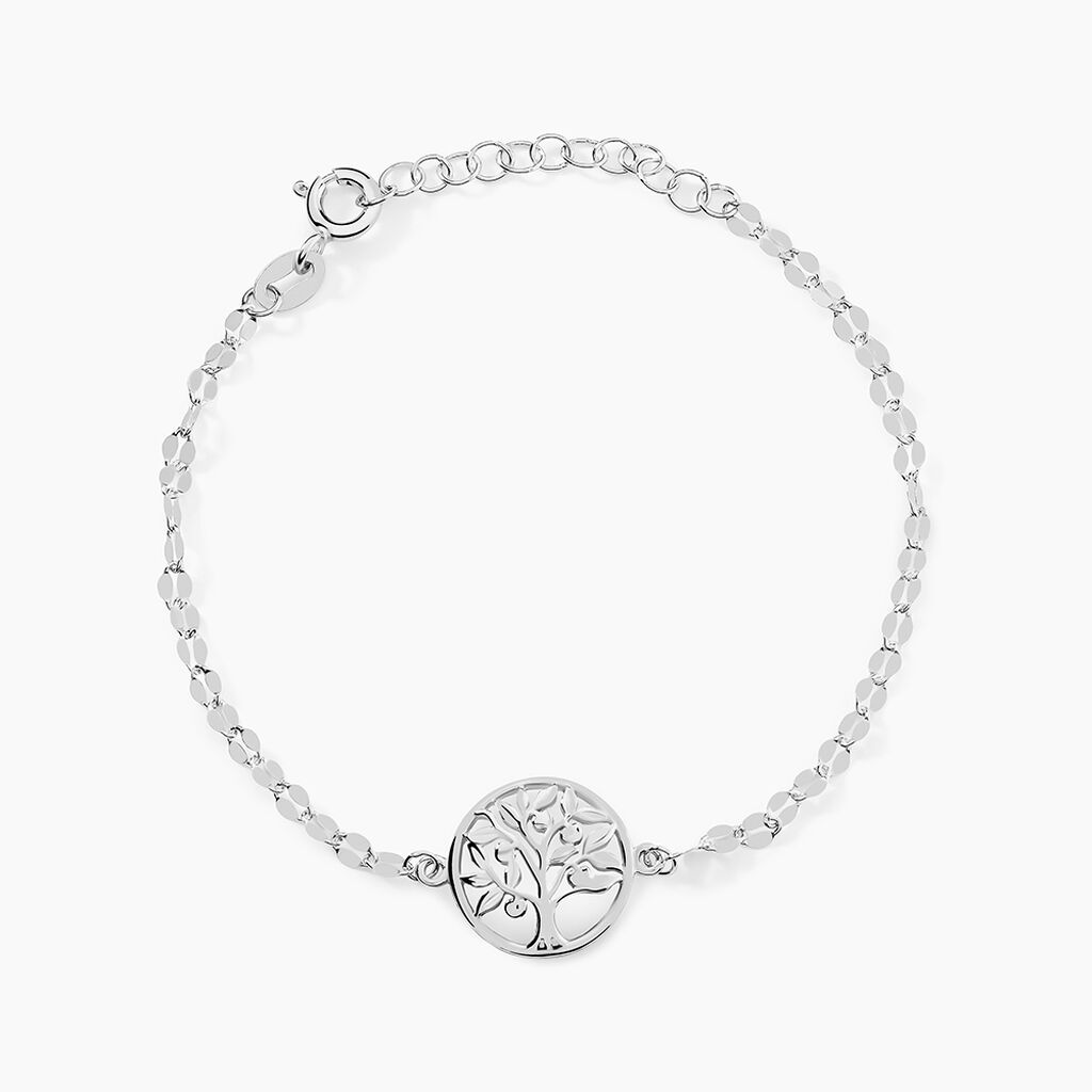 Bracelet Argent Blanc Buccinarie - Bijoux sans pierre Femme | Histoire d&rsquo;Or